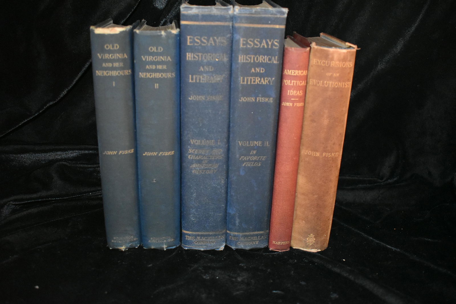 6 John Fiske Books One First Edition 1800's (1 of 7)