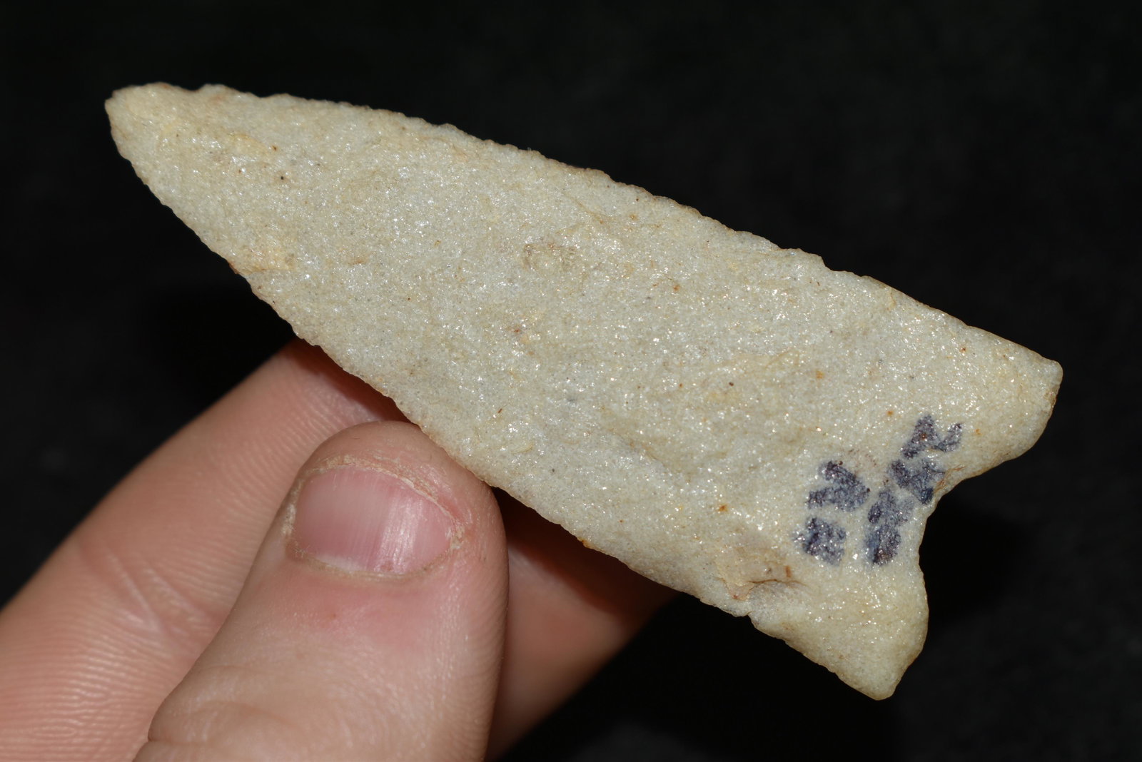 2 3/4" White Quartzite Dalton Rogers COA, MO (1 of 5)