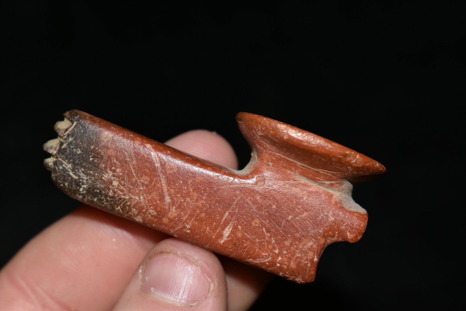 2 1/4" Historic Catlinite Disc Pipe Found by John (1 of 6)