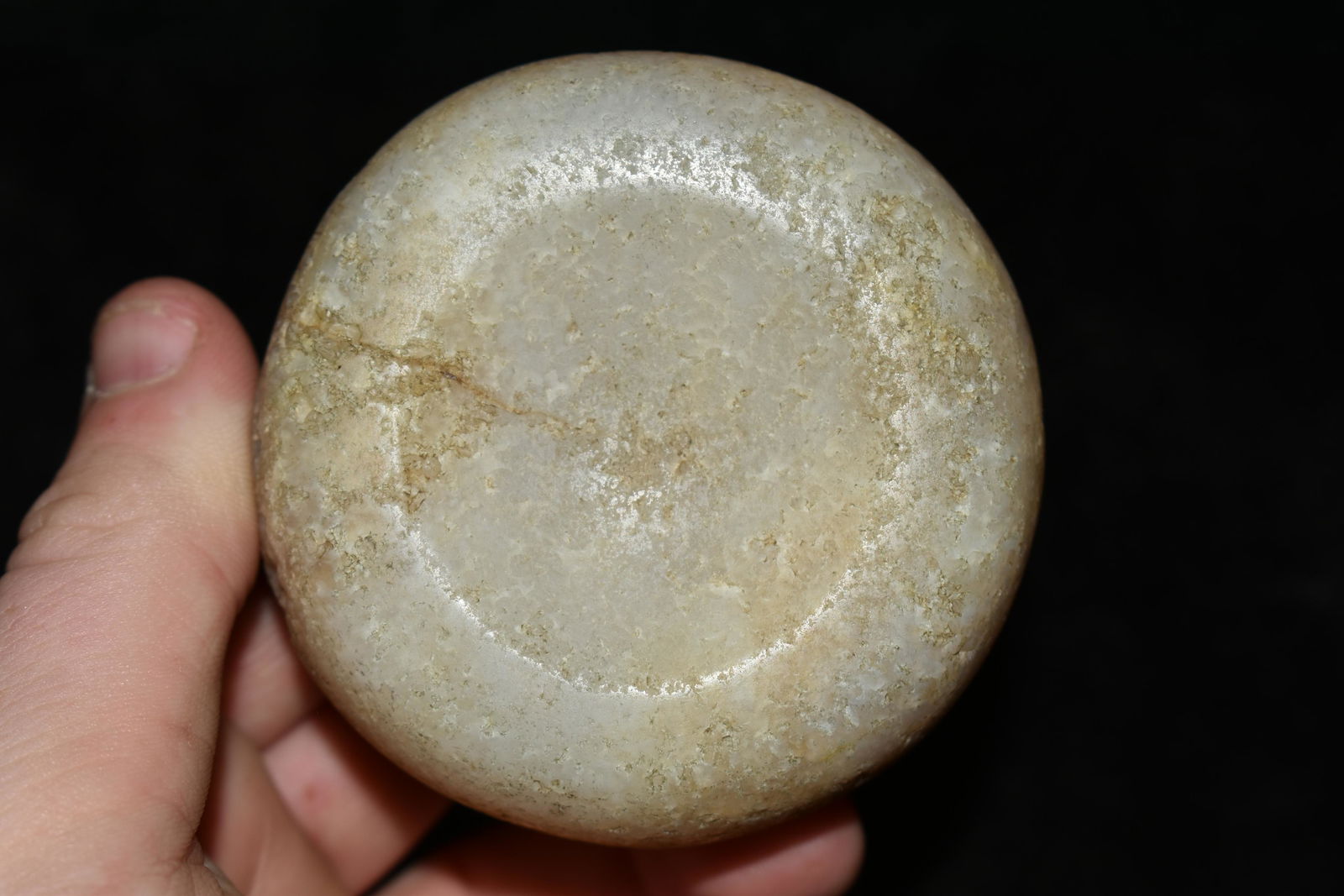 2 5/8" Quartzite Discoidal found in Fulton Co., (1 of 6)