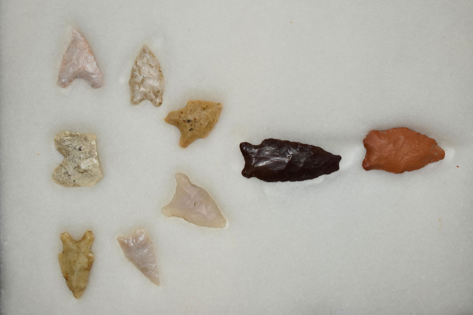 Lot of 9 Western Arrowheads Personal Find of Col. Phili (1 of 2)