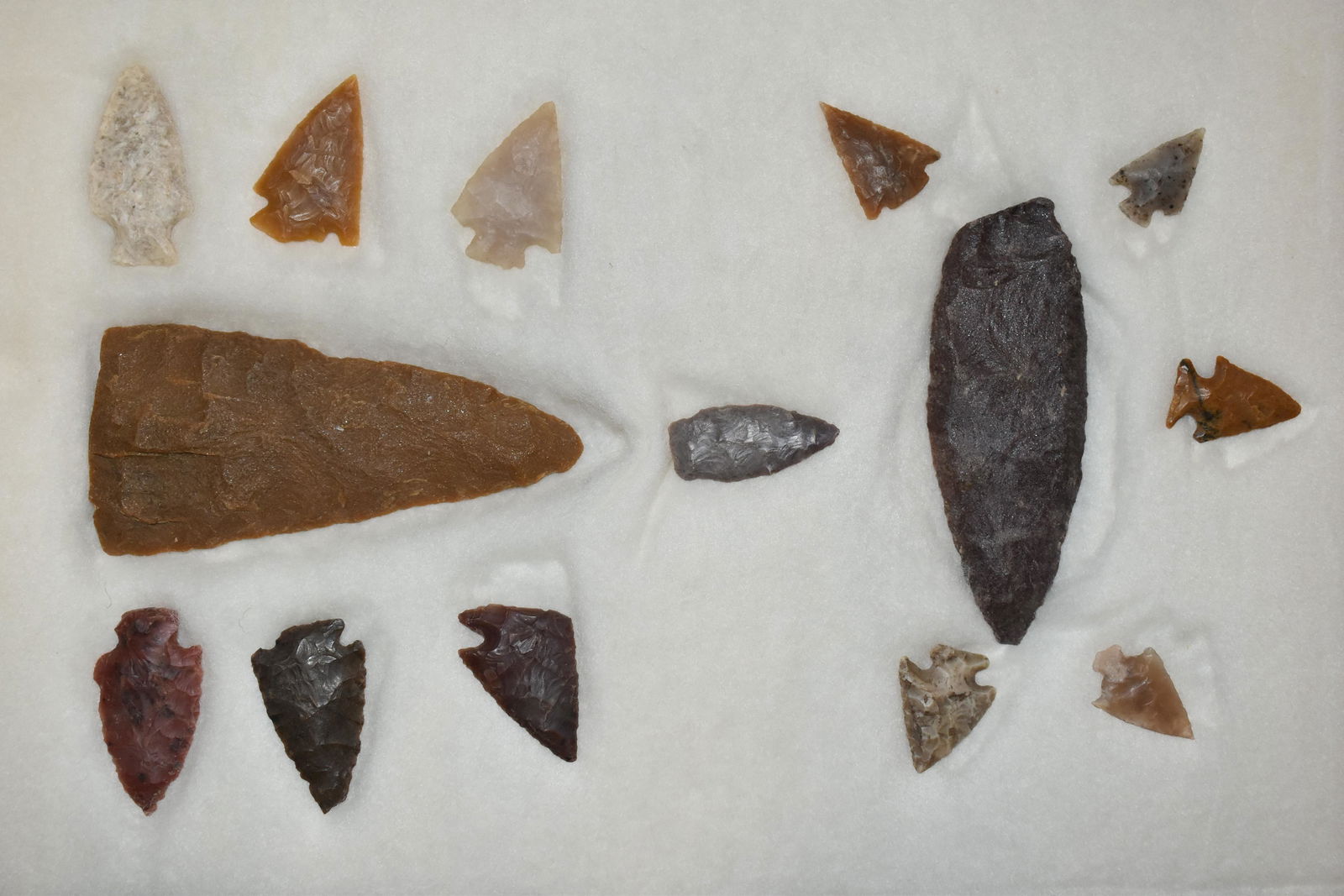 Lot of 15 Blades/Birdpoints Personal Find of Col. Phili (1 of 2)