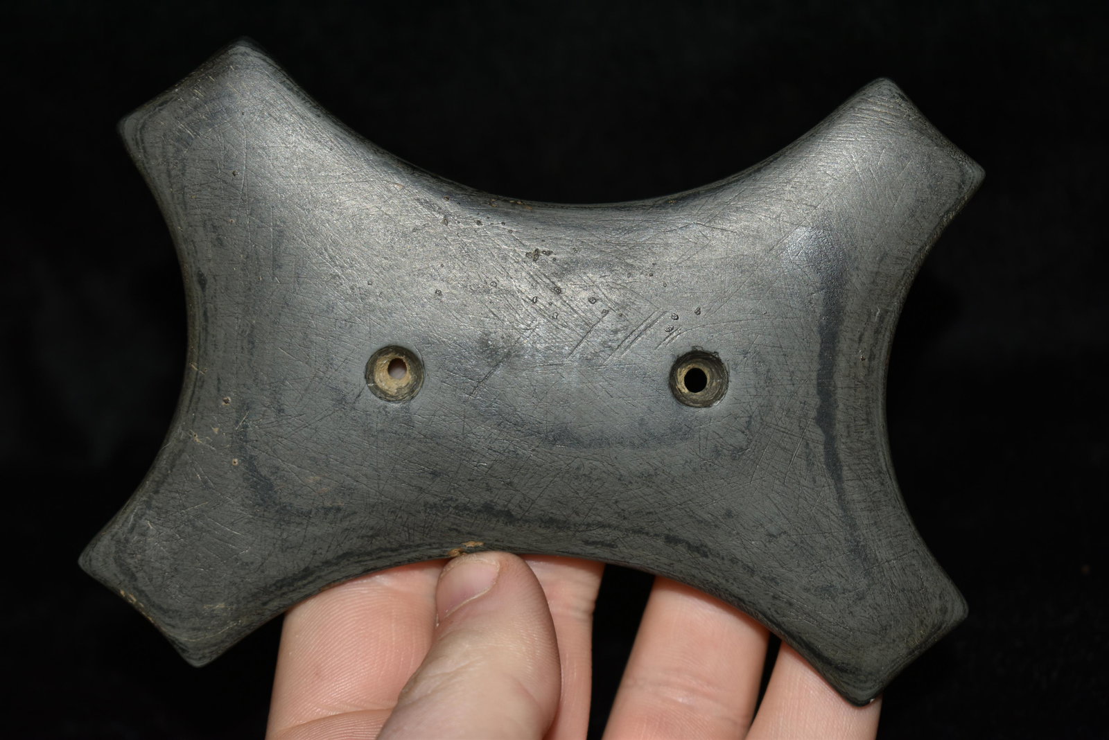 4 5/8" Reel Gorget, Deleware Co., Ohio, Perino C.O.A (1 of 7)