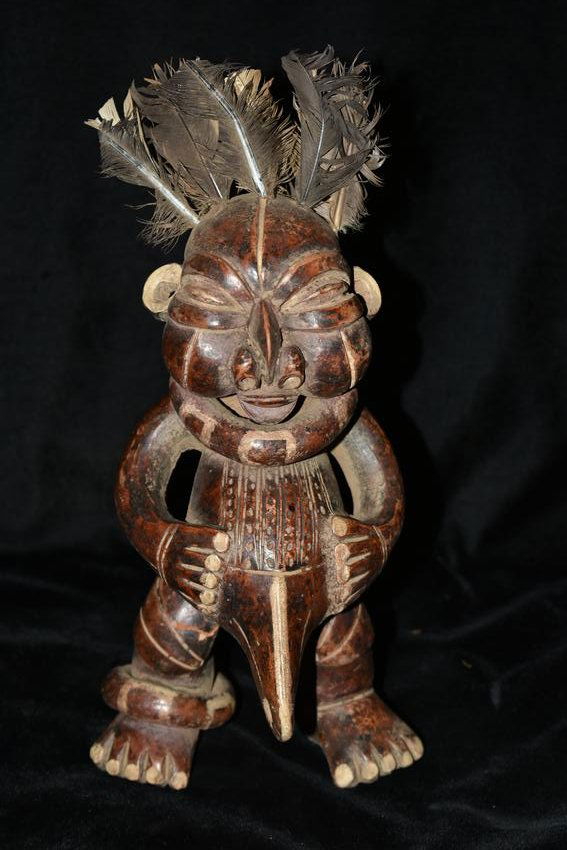 11" Figurine with feathers (1 of 6)