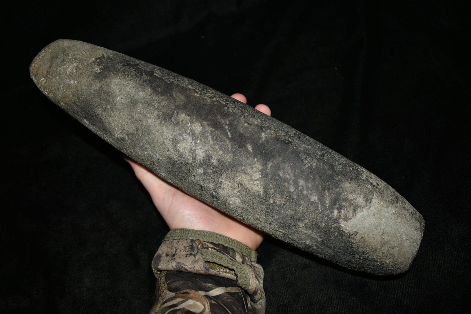 14 1/4" Roller Pestle found in Lycoming County,: 14 1/4" Roller Pestle found in Lycoming County, Pennsylvania Authentic Native American Arrowhead