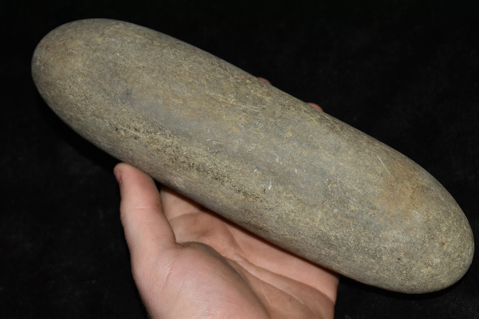 8 3/4" Roller Pestle found in Lycoming County,: 8 3/4" Roller Pestle found in Lycoming County, Pennsylvania Authentic Native American Arrowhead