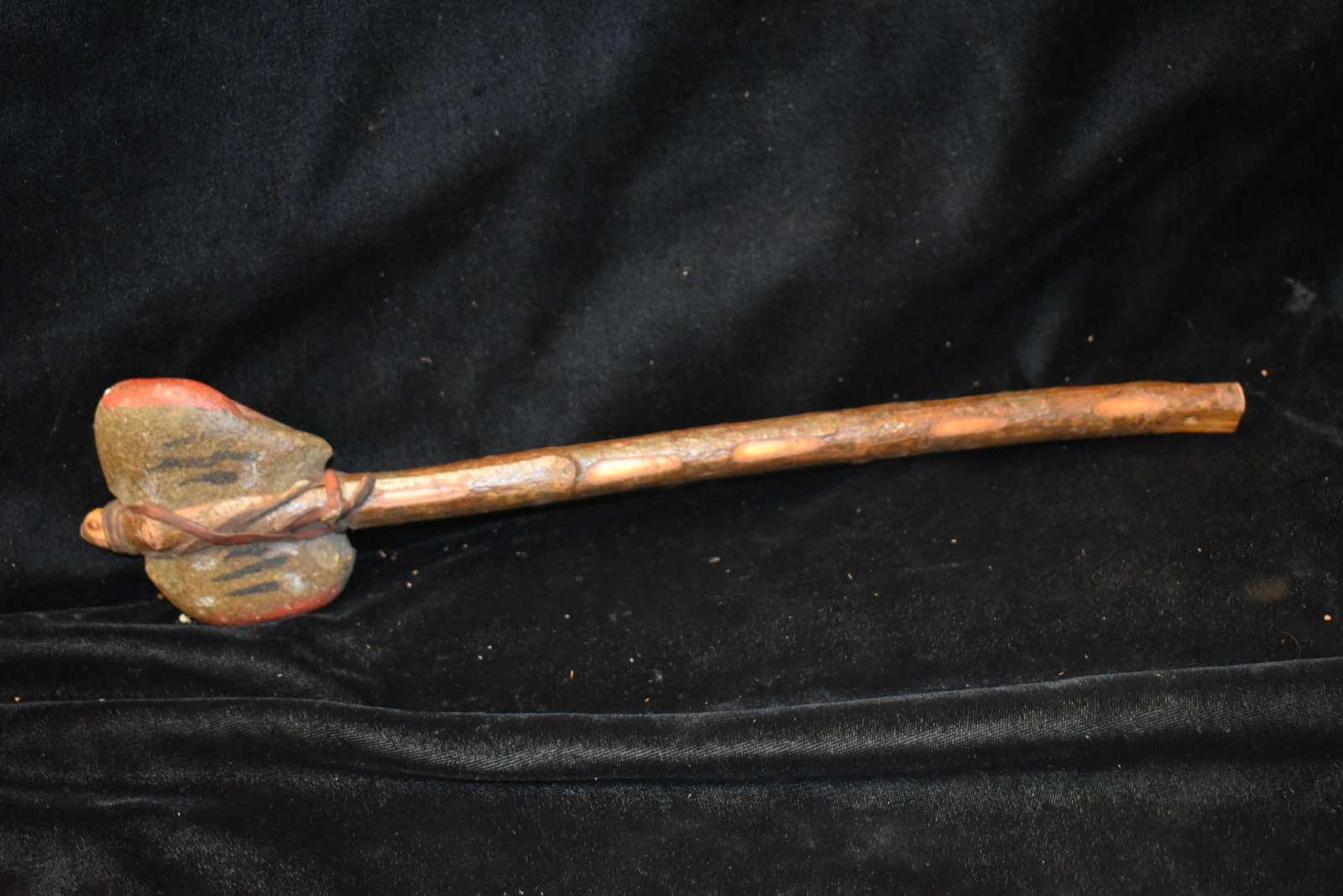 13" Primitive Stone Head Axe Reproduction,Native: 13" Primitive Stone Head Axe Reproduction,Native American Artifacts