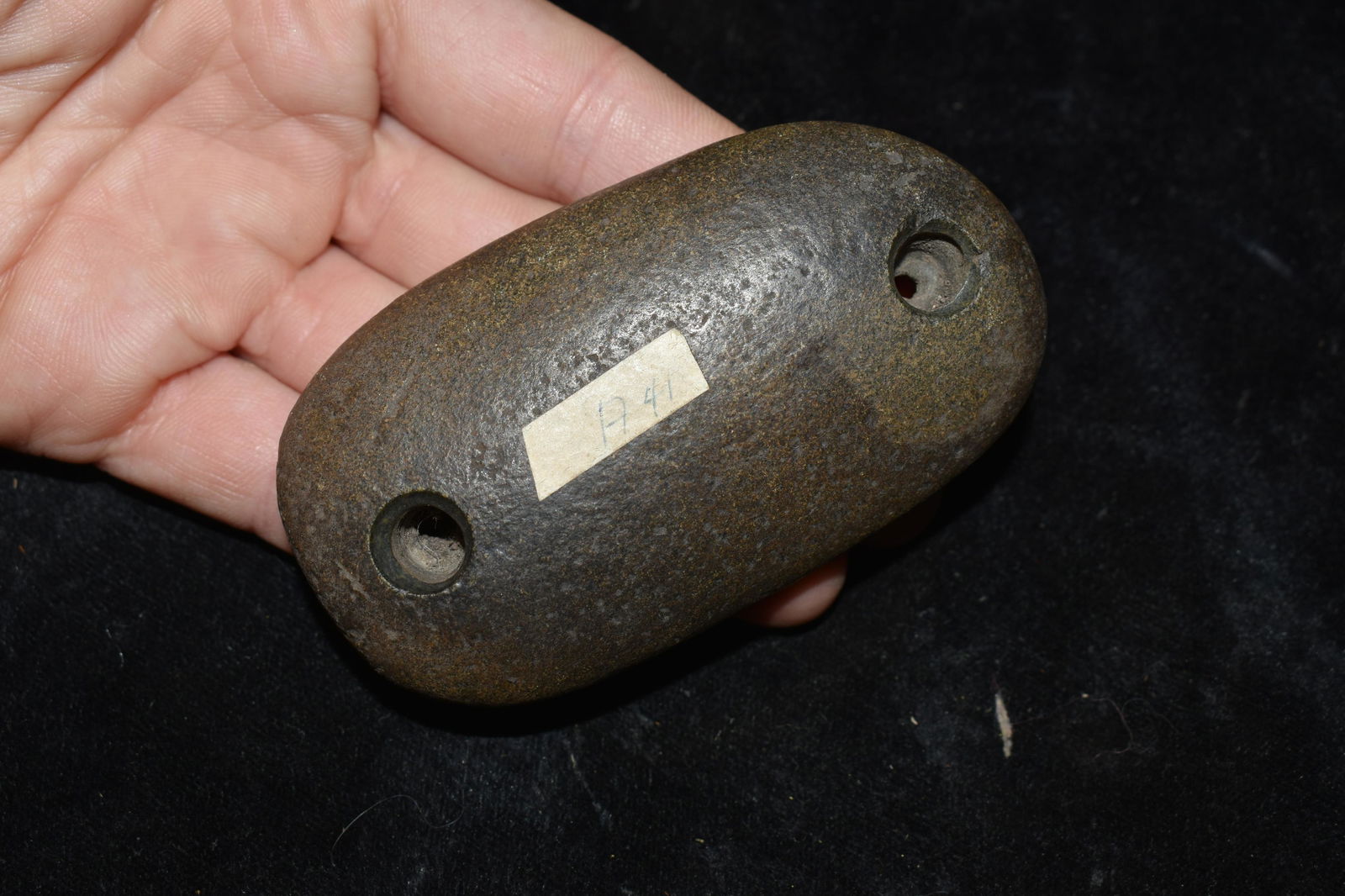 3 1/8" Gorget Reproduction, Native American Artifacts: 3 1/8" Gorget Reproduction, Native American Artifacts