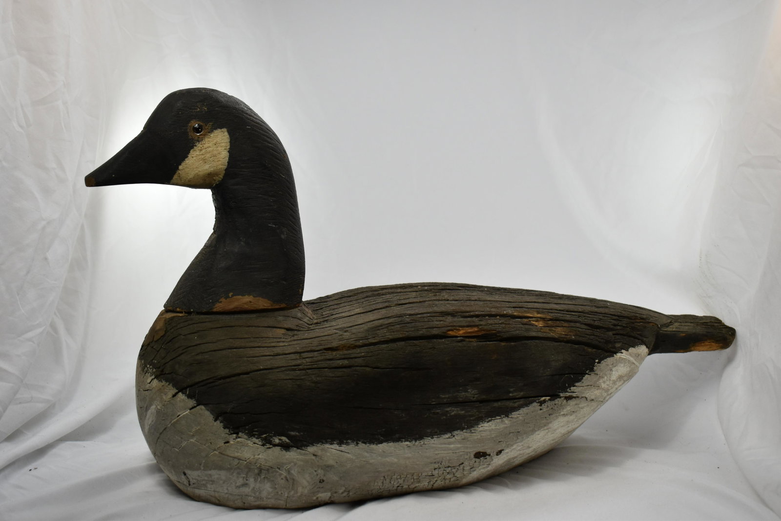 Old Canadian Goose Decoy, Hole in Bottom for: Old Canadian Goose Decoy, Hole in Bottom for support/feet, Hunting, Vintage/ Antiques