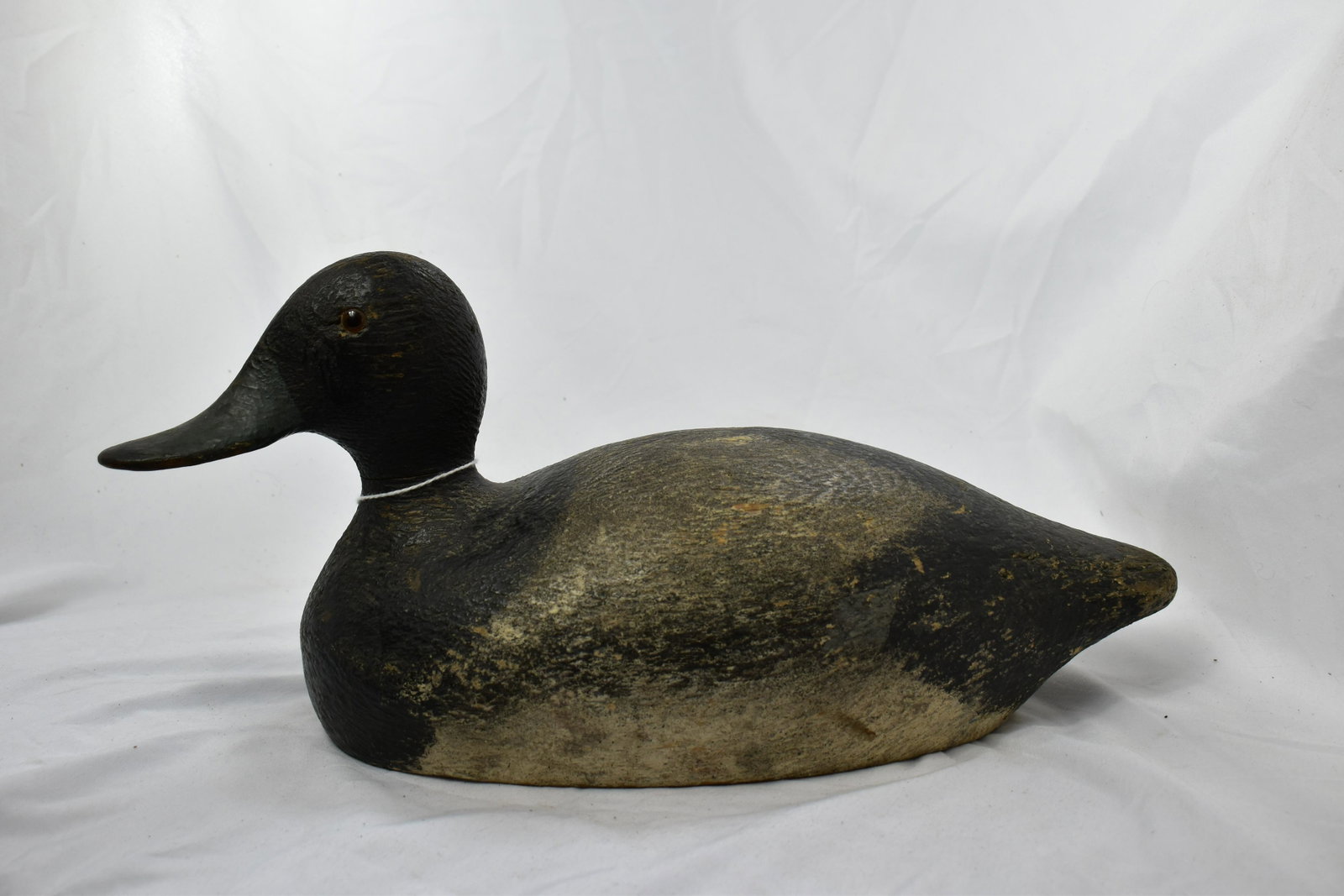Bluebill Drake Duck Decoy, UNK Carver, Exc O.P., Turned: Bluebill Drake Duck Decoy, UNK Carver, Exc O.P., Turned Head, Hunting, Vintage/ Antiques
