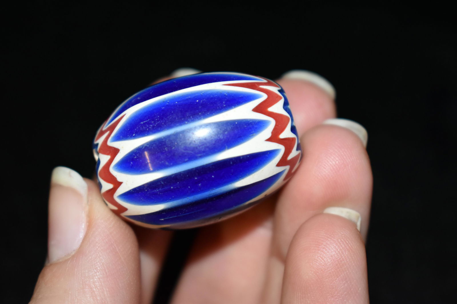 1 1/3" Chevron Bead, Modern Native American Artifacts (1 of 3)