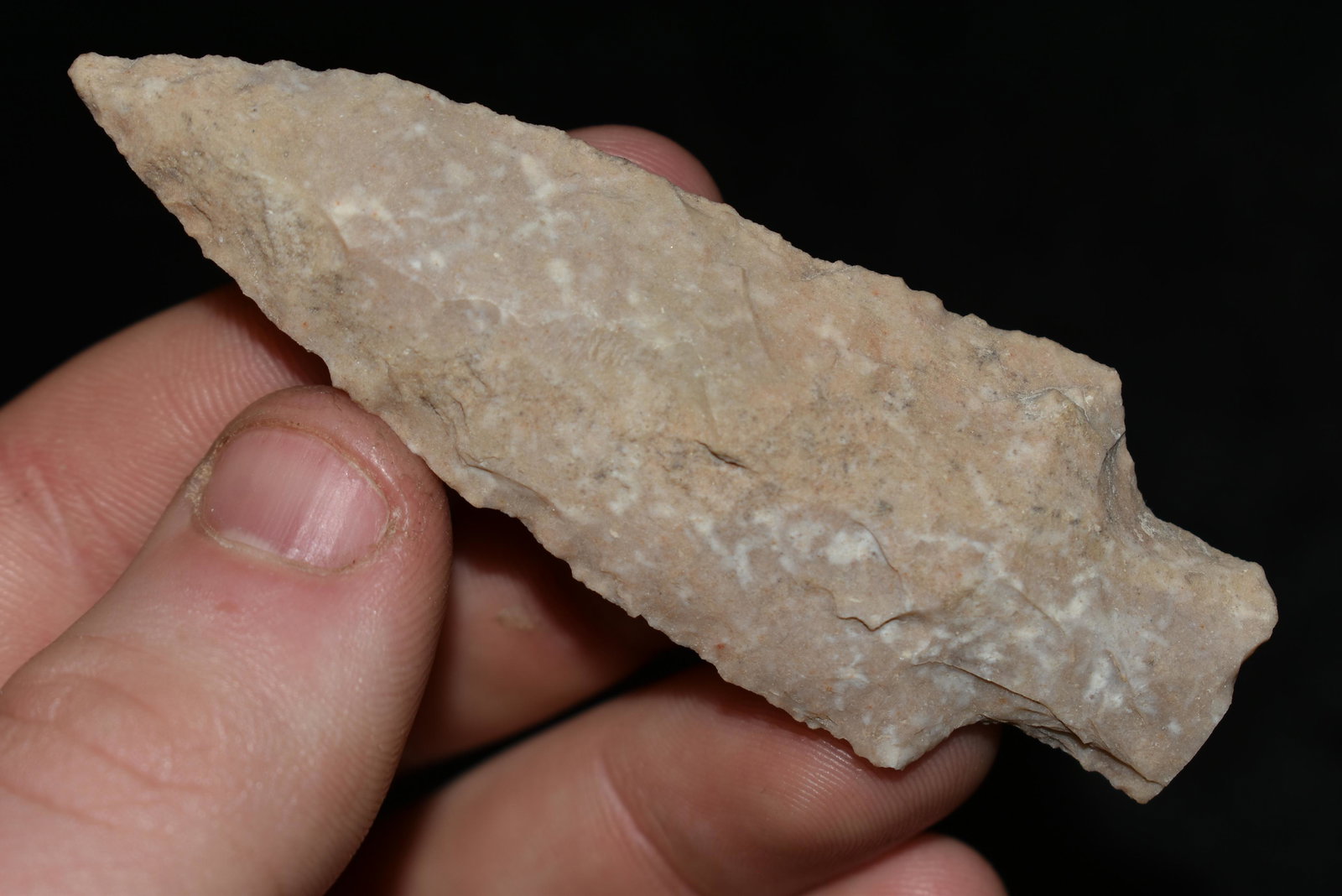 3 1/8" Stemmed Point found in Texas, authentic Native (1 of 4)