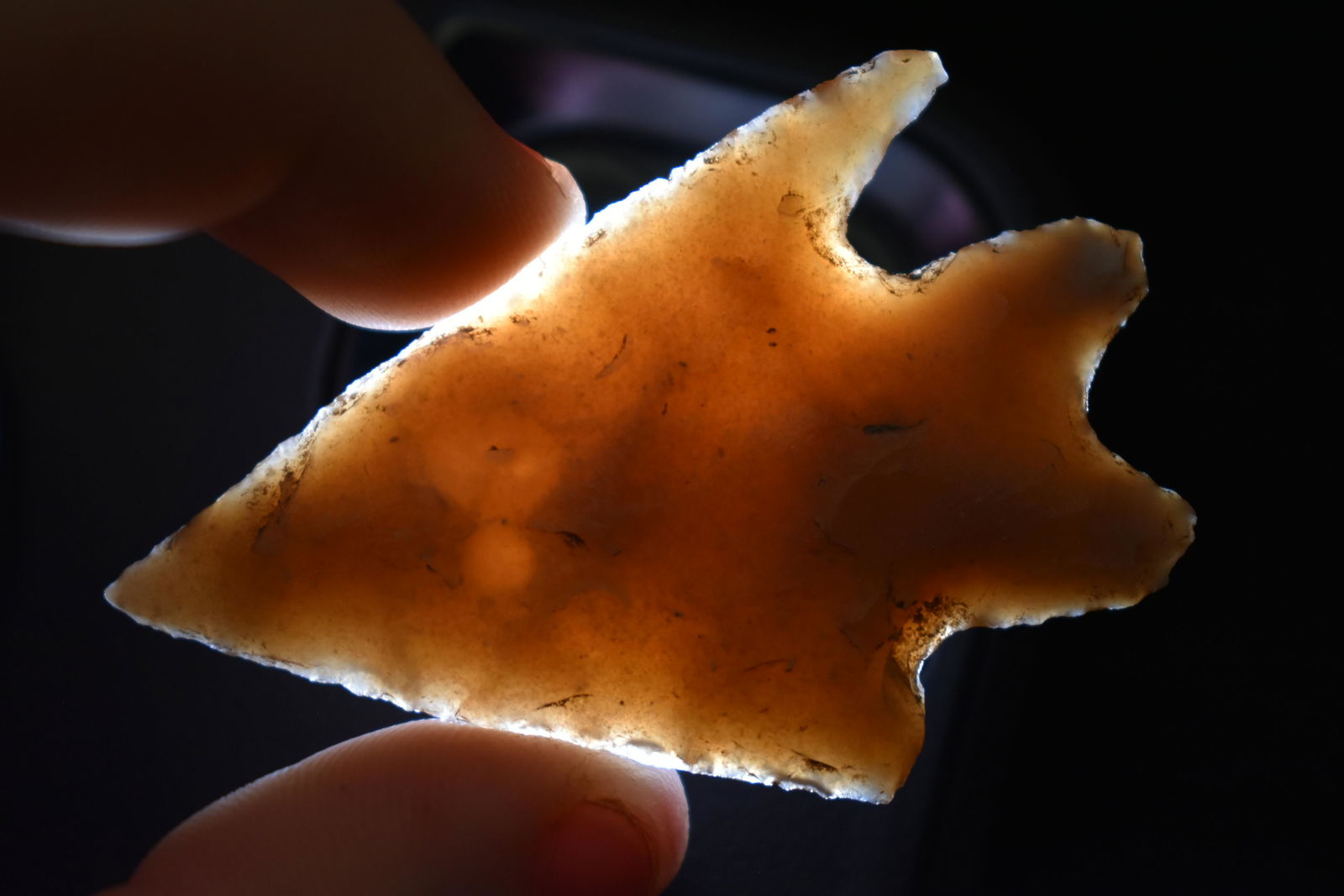 2 1/4" Perdenales found in Texas, highly translucent, (1 of 5)