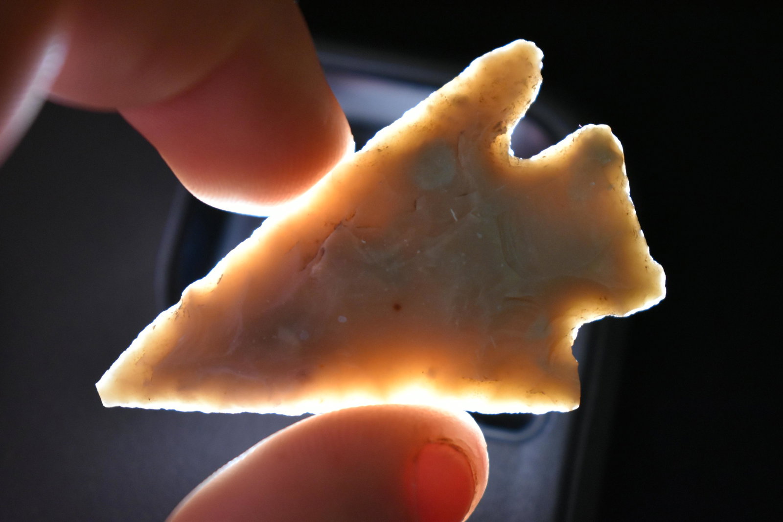 2 7/16" semi translucent Williams found in Texas, (1 of 5)