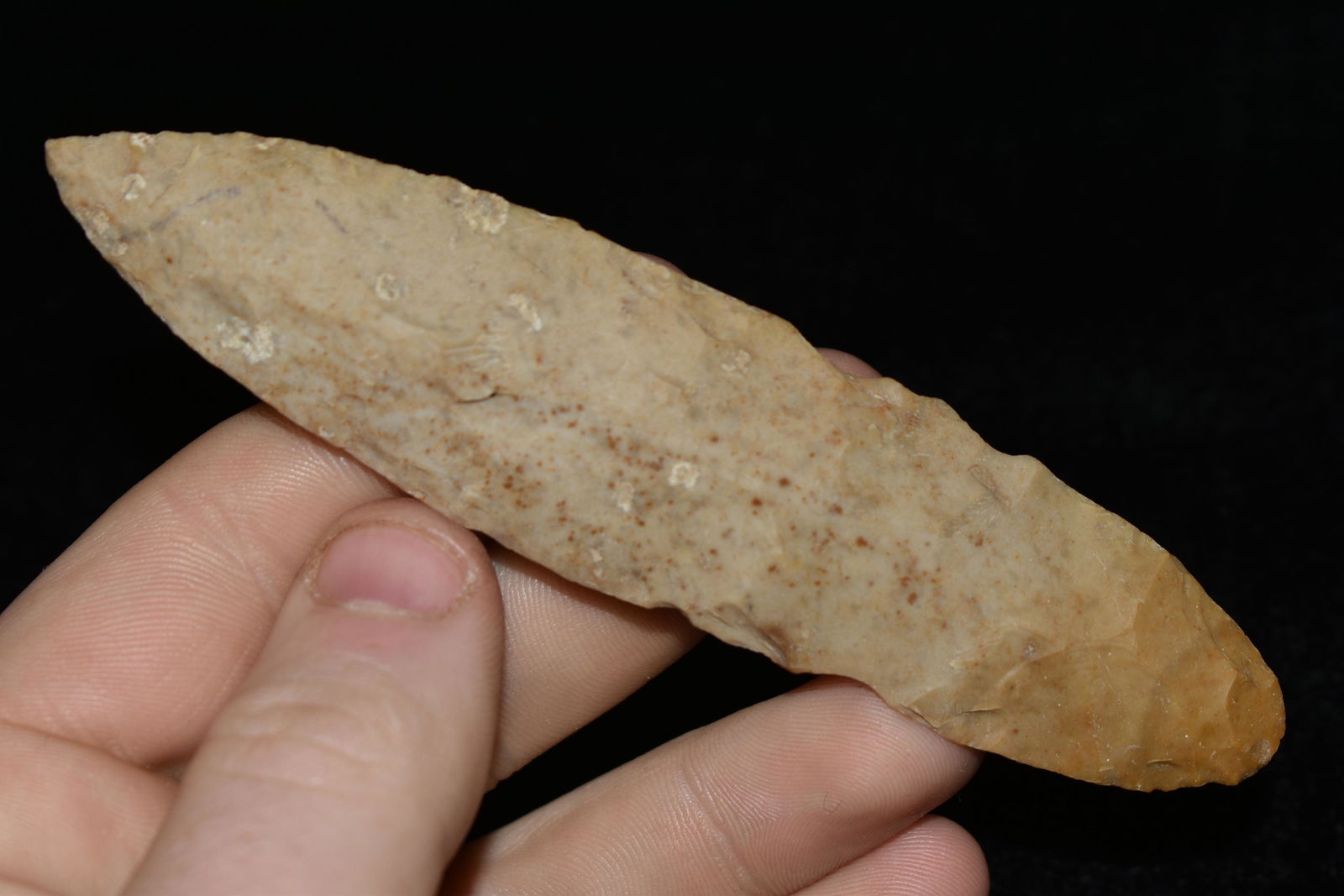 4 1/2" Bi Point Knife found in Texas, authentic Native (1 of 4)