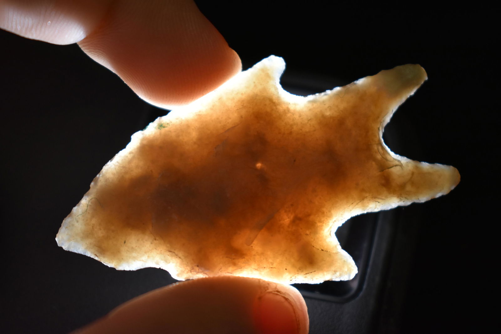 2 1/4" Perdenales found in Texas, Highly translucent, (1 of 5)