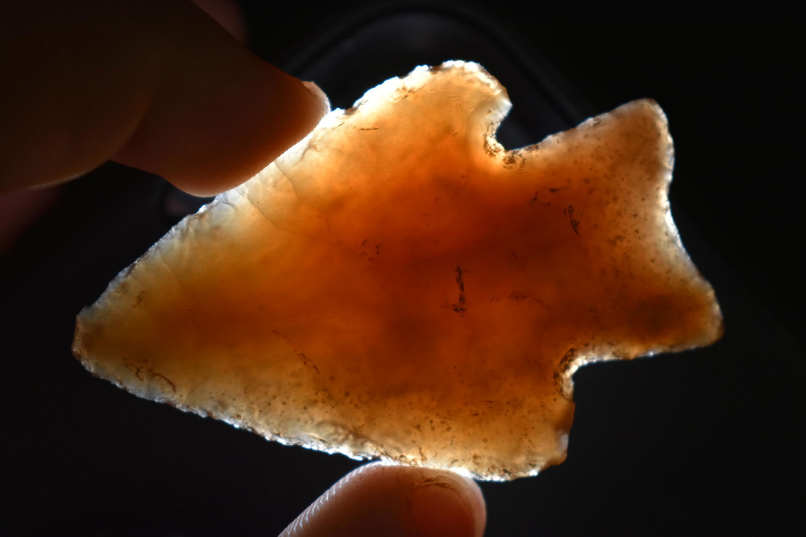 2 3/8" Johnson found in Texas, highly translucent, (1 of 5)