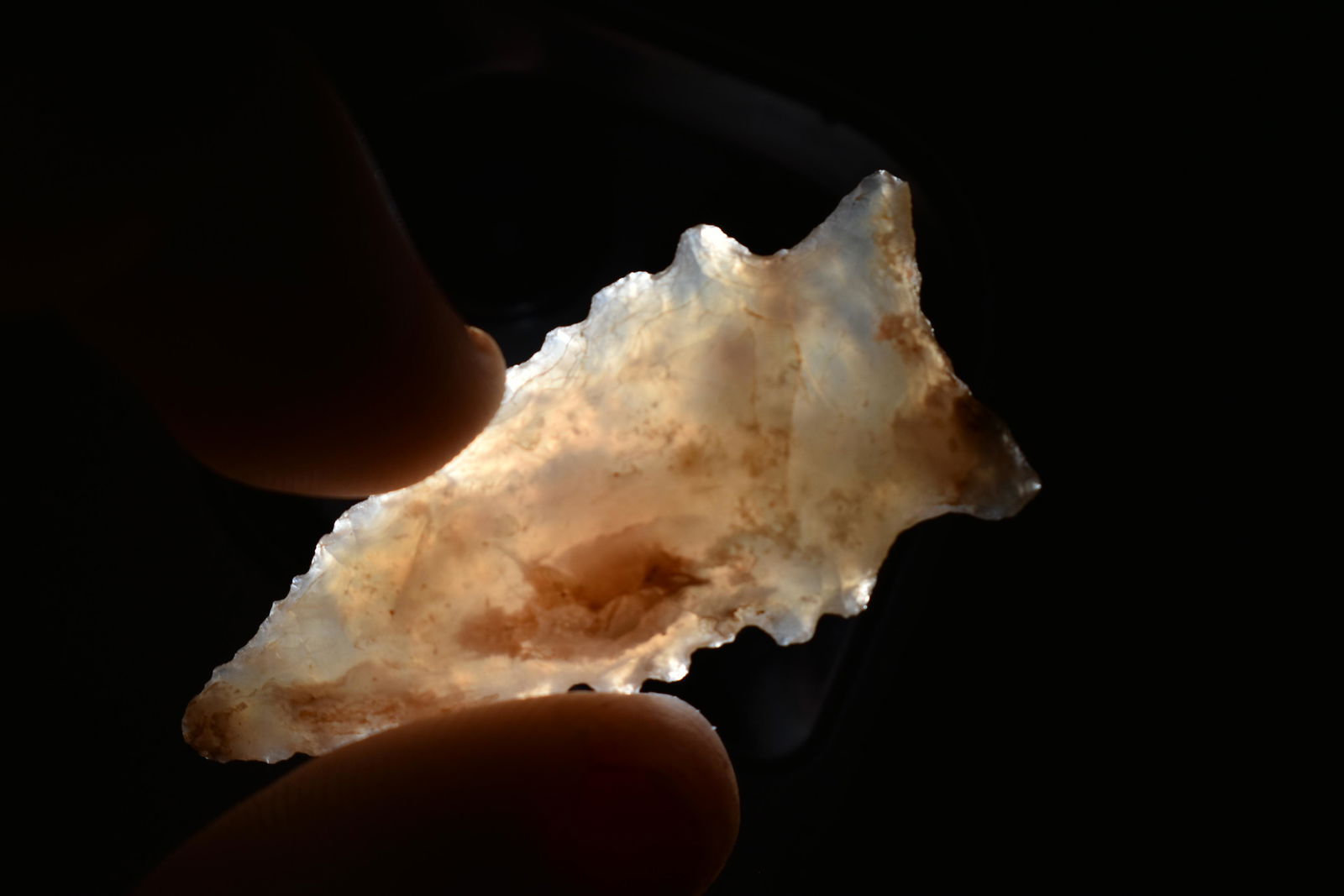 1 3/4" Highly Translucent, Arrowhead, Found in Texas, (1 of 5)
