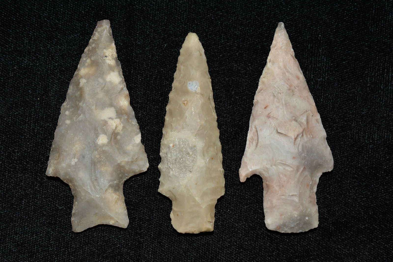 Lot of 3 Arrowheads, Found in Texas, Native American (1 of 2)