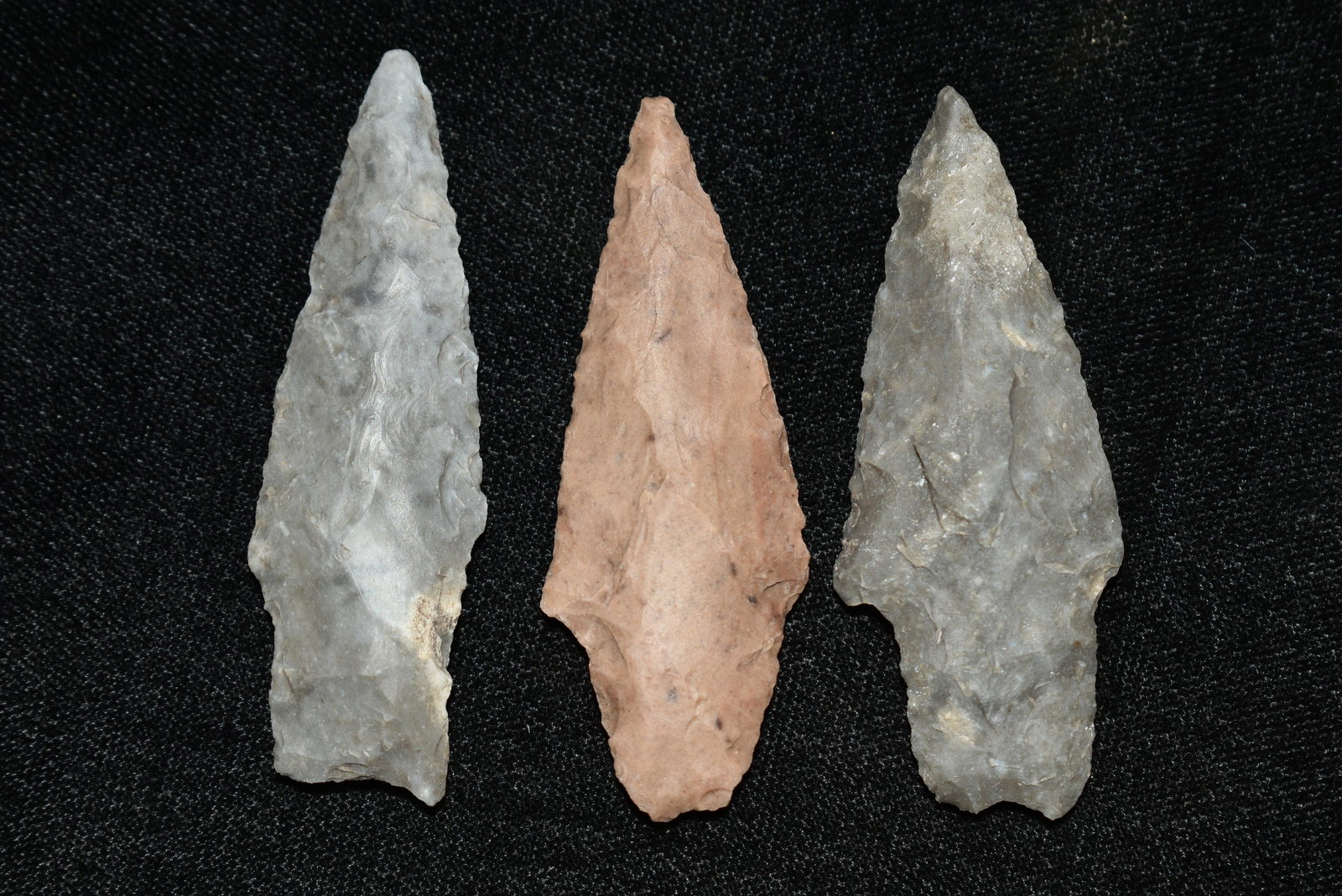 Lot of 3 Arrowheads, Found in Texas, Native American (1 of 2)