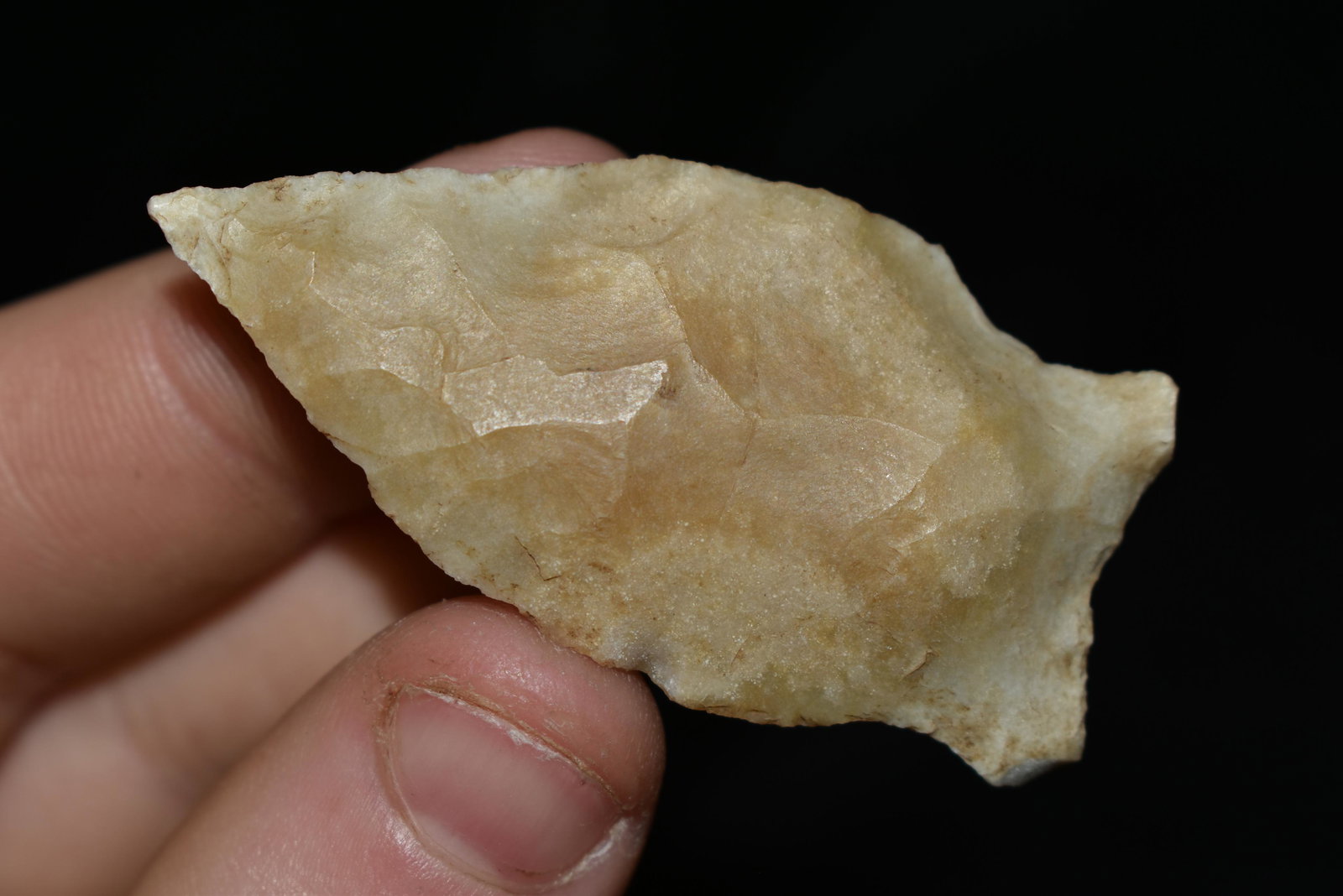 2 1/8" Rice Side Notch found in Arkansas, Ex. Jerry (1 of 4)