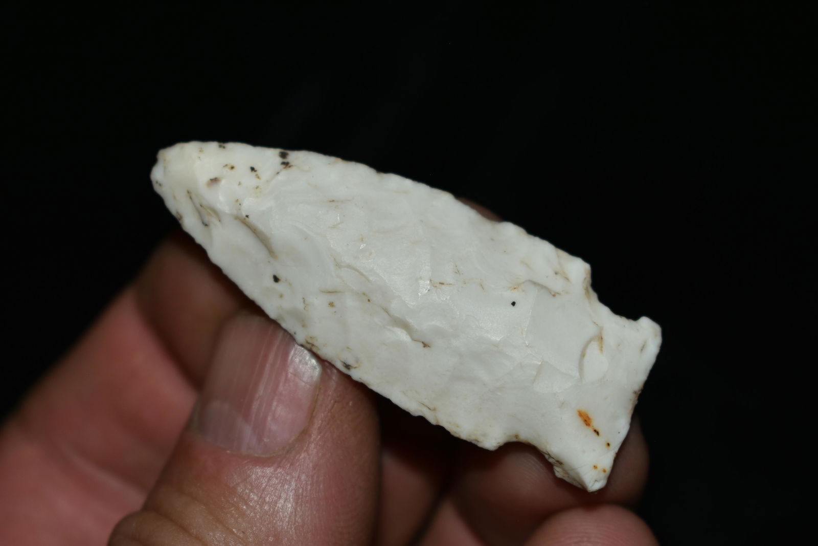 2" Robbins Arrowhead: 2" Robbins Arrowhead Found in Audrain County, Mo by Dennis Singleton. Authentic Ancient Pre-Historic Native American Indian Artifact