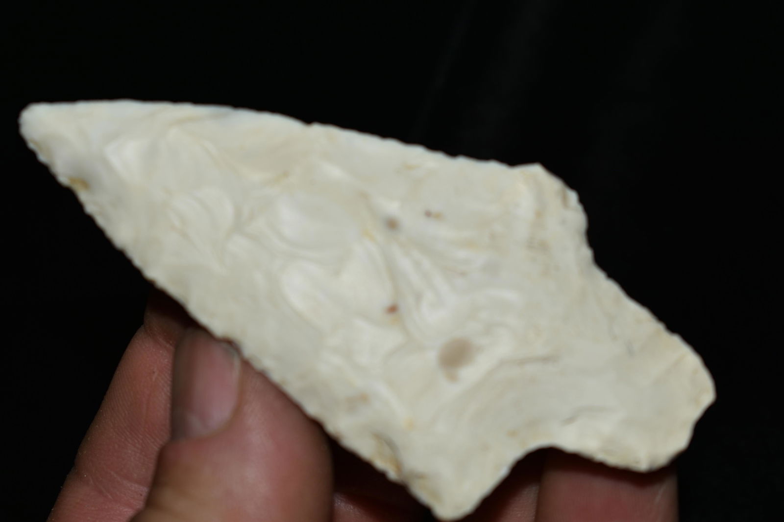 3 3/8" Adena Dickson: 3 3/8" Adena Dickson Found in Audrain County, Mo by Dennis Singleton. Authentic Ancient Pre-Historic Native American Indian Artifact