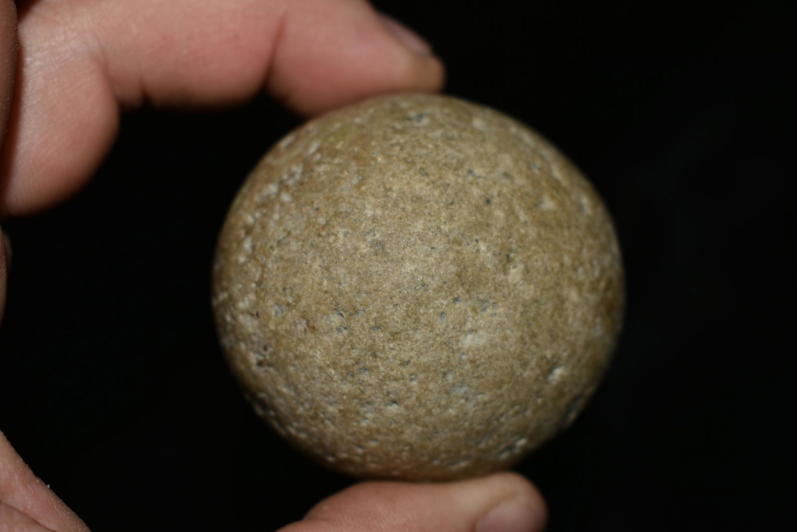 2" Exceptional Gameball: 2" Exceptional Gameball Found in Audrain County, Mo by Dennis Singleton. Authentic Ancient Pre-Historic Native American Indian Artifact