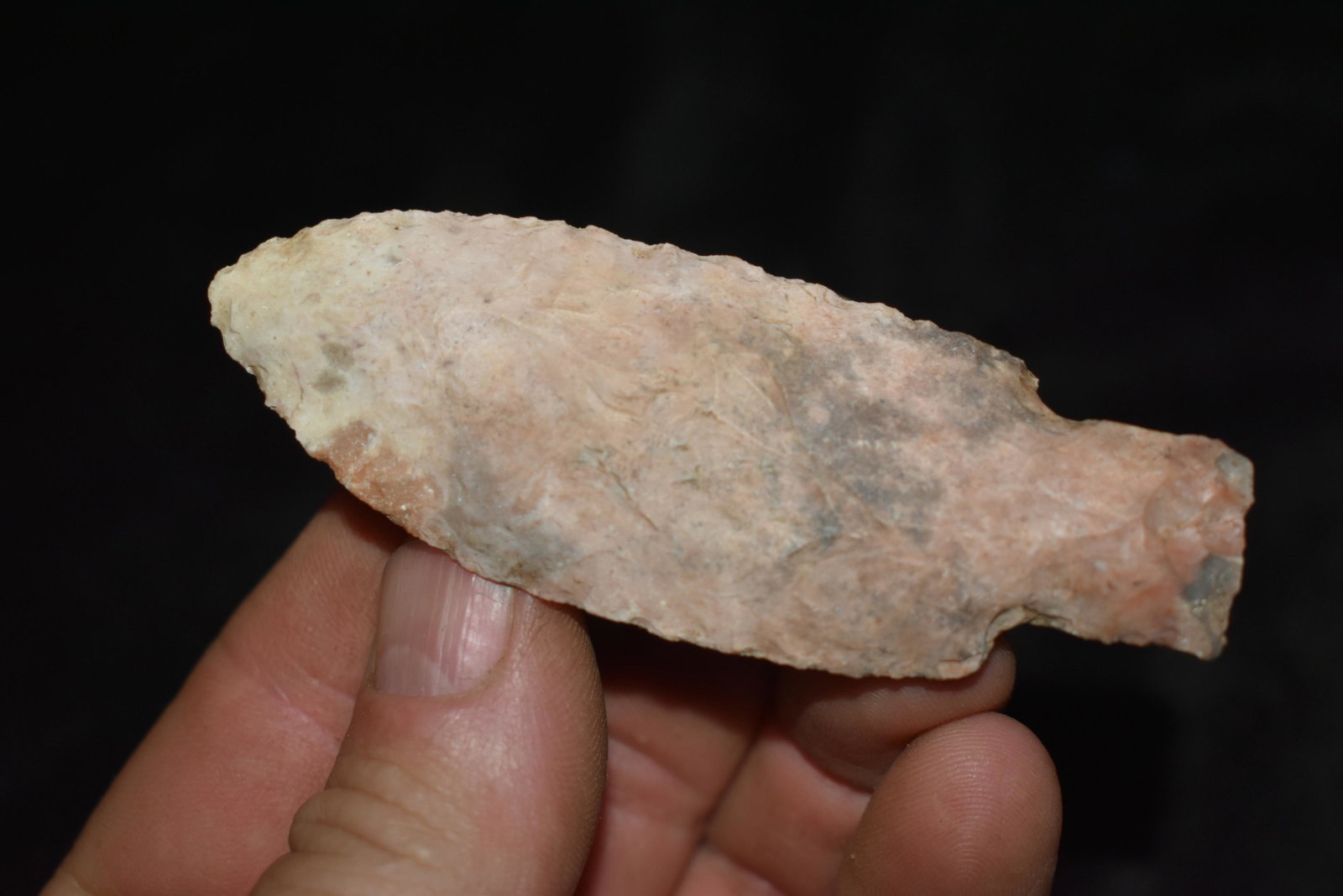 3 1/2" Tablerock Flint Knife: 3 1/2" Tablerock Flink Knife Arrowhead found by Jeff Clickner in Randolph Co., Mo. Authentic Ancient Pre-Historic Native American Indian Artifact