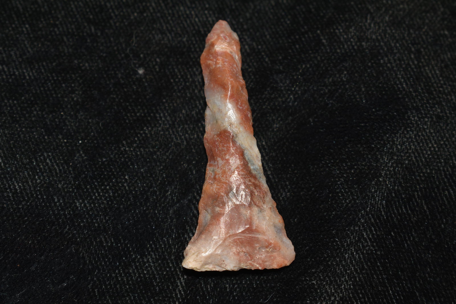 Colorful 1 5/8" Flint Micro Drill: Colorful 1 5/8" Micro Drill Found by Jeff Clickner in Randolph Co., Mo. Authentic Ancient Pre-Historic Native American Indian Artifact Arrowhead