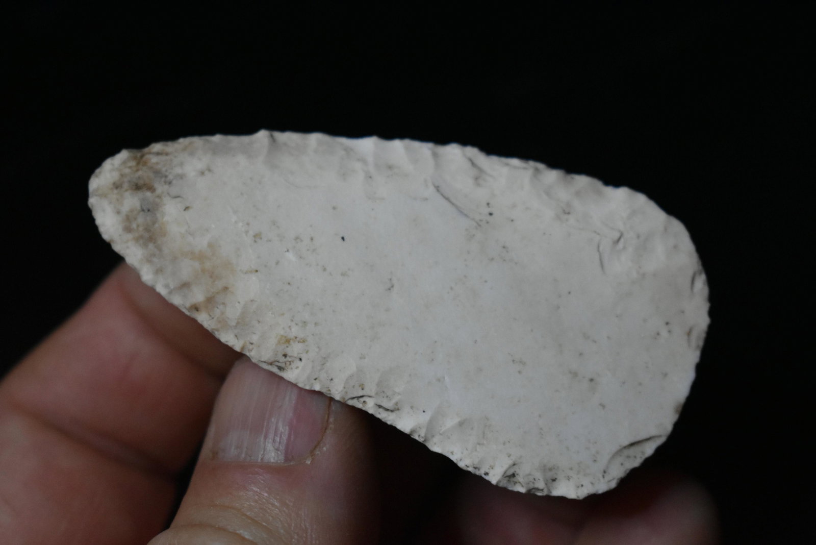 2 15/16" Paleo Knife: 2 15/16" Paleo Knife found by Cledus Barfield in Brown County, IL. Authentic Ancient Pre-Historic Native American Indian Artifact Arrowhead