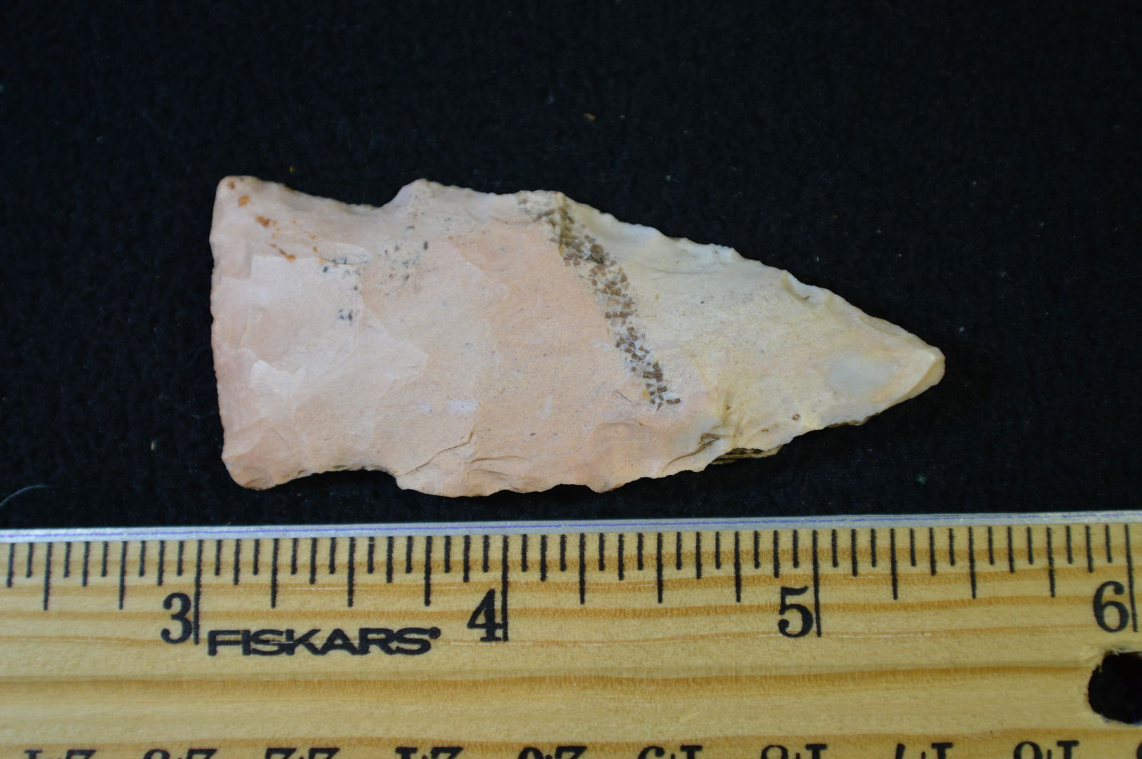 2 7/16" Rice Side Notched Arrowhead (1 of 4)