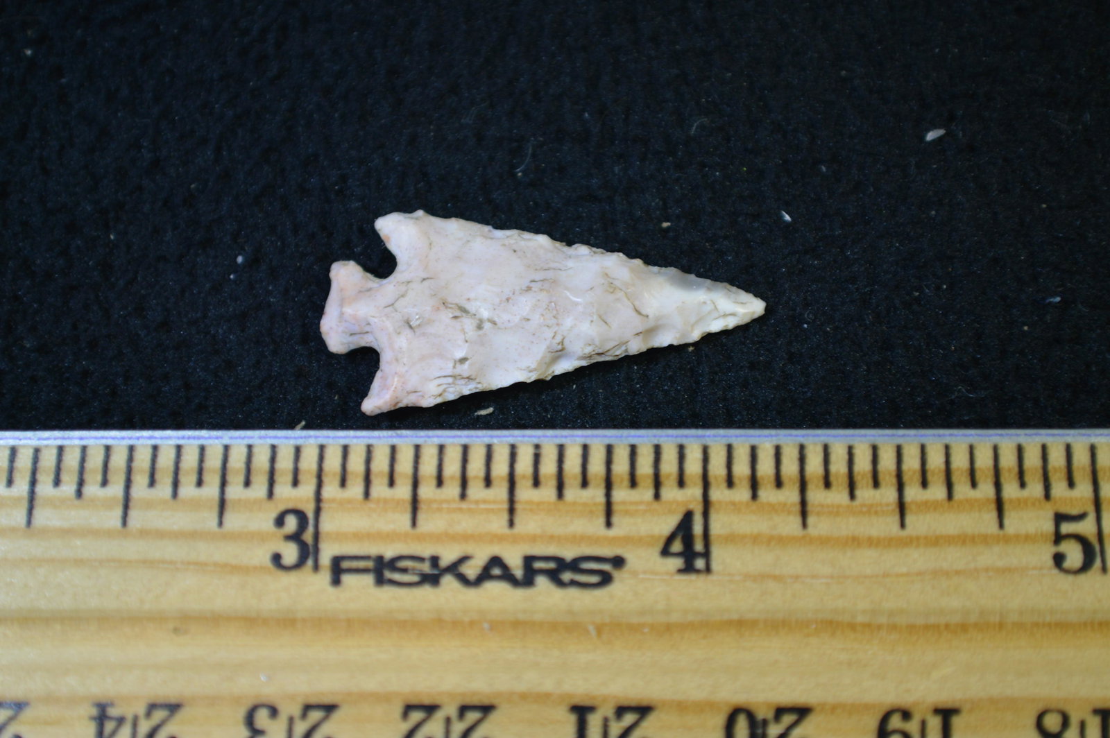 1 1/4" Bird Point: Found In Cass County or Brown County Illinois. Ex: Lloyd Miller Collection. Pictured in Central States Archaeological Journal 1957 and In The Beardstown Book by Harold Tyson.