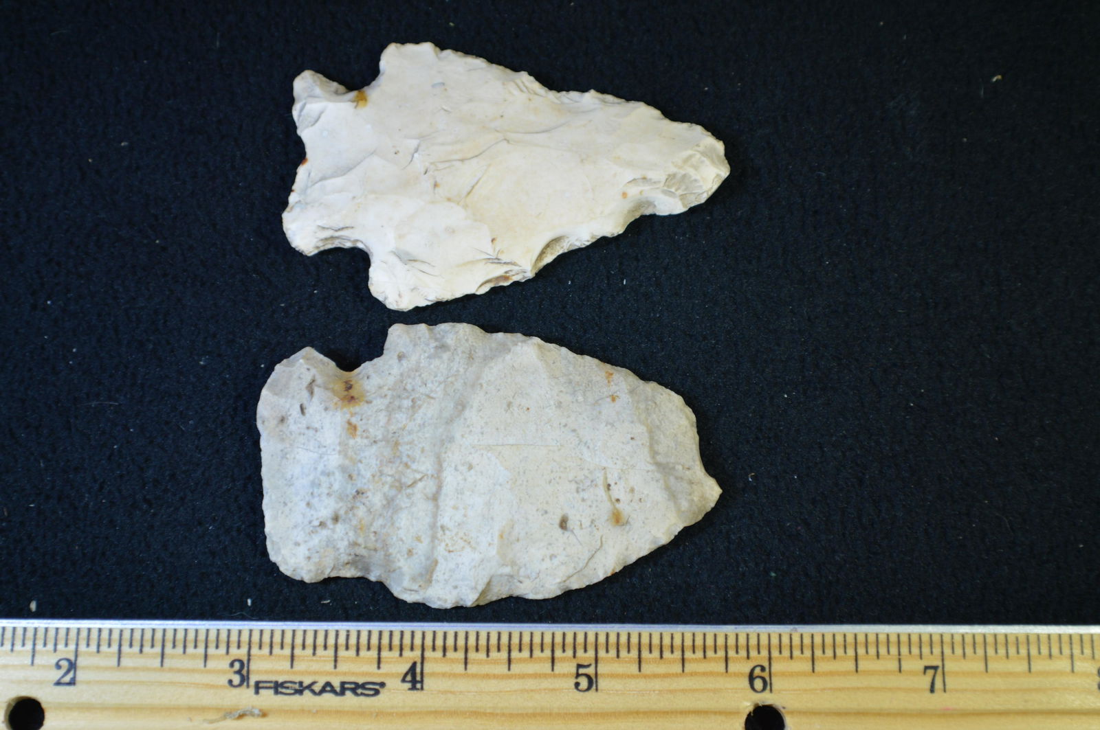 2 Hopewell Arrowheads Longest is 2 3/4" (1 of 2)