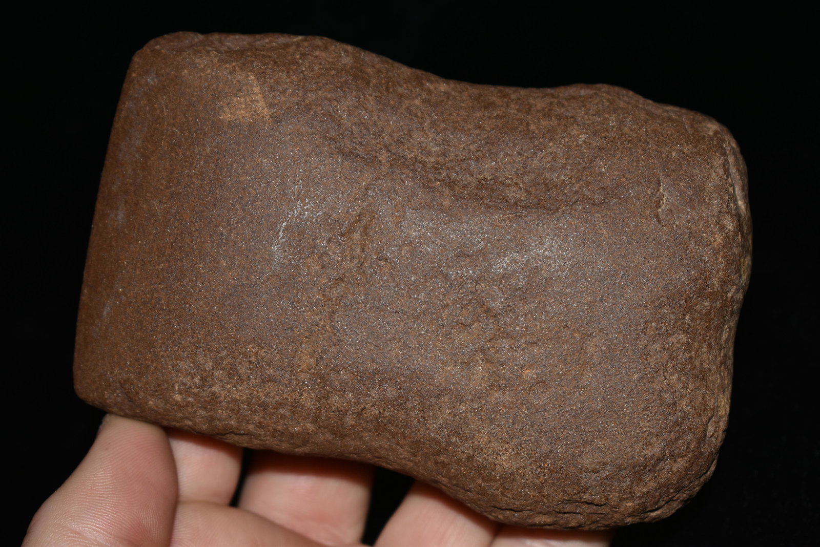 4 3/8" Hematite Axe, Motley COA, Montgomery Co.,: 4 3/8" Hematite Axe, Motley COA, Montgomery Co., Missouri, Authentic Native American Artifact