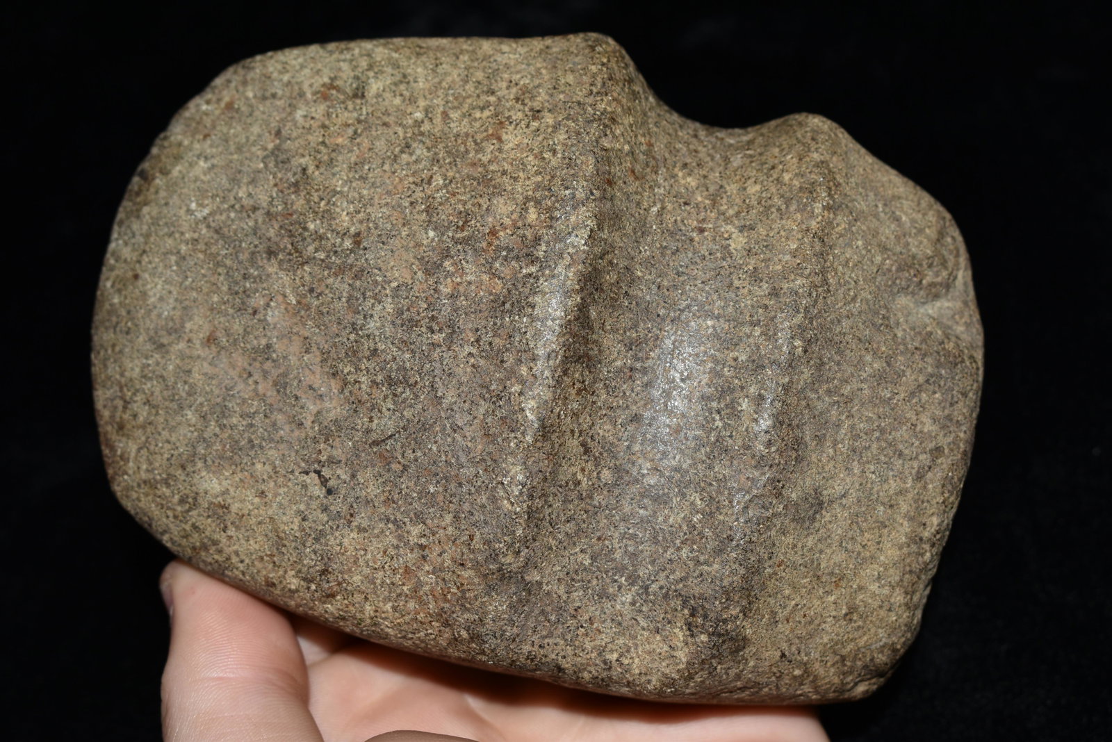 5 3/16" 3/4 Groove Axe, Motley COA, Clark Co.,: 5 3/16" 3/4 Groove Axe, Motley COA, Clark Co., Missouri, Authentic Native American Artifact