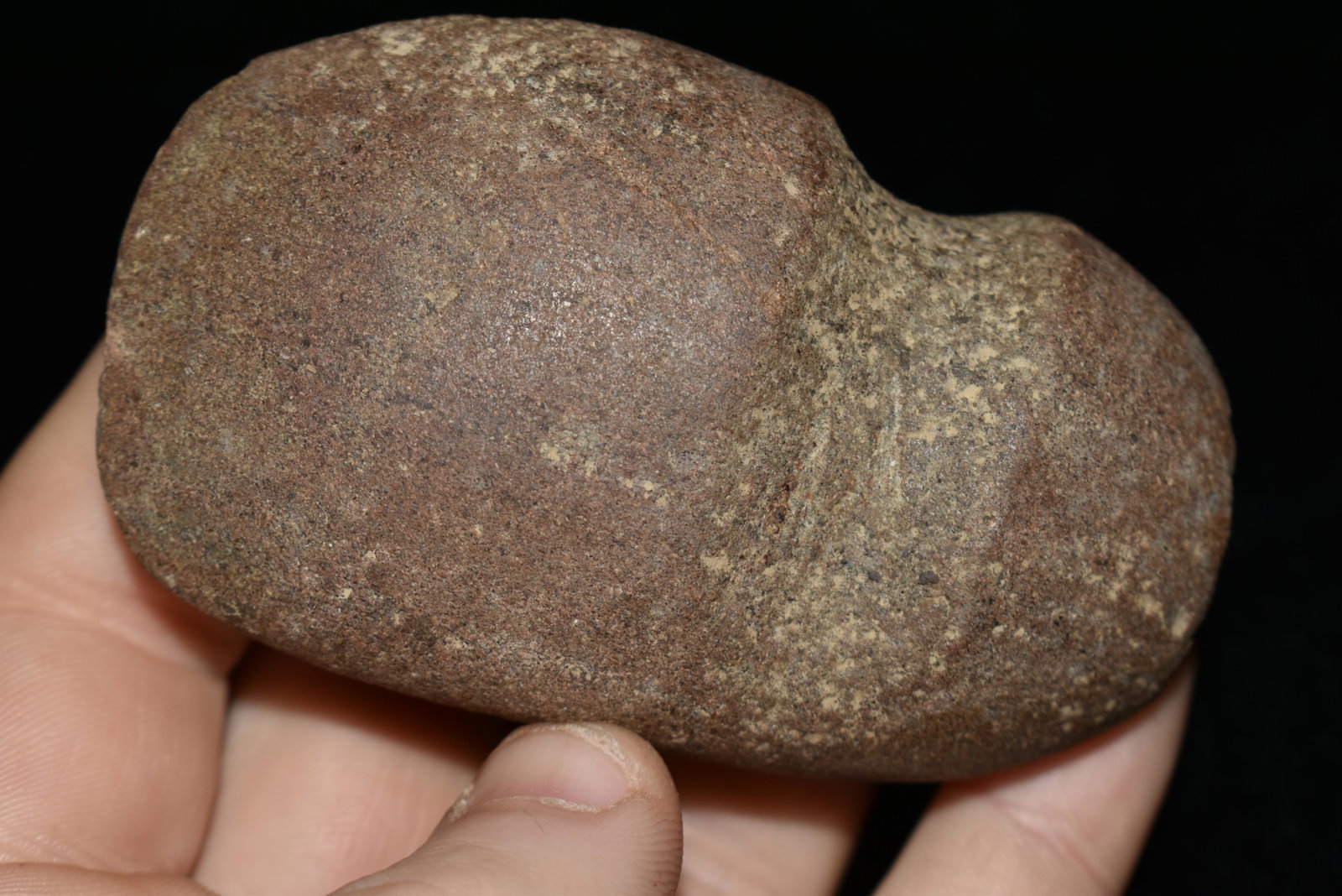 3 1/8" 3/4 Groove Axe, Motley COA, Clark Co., Missouri,: 3 1/8" 3/4 Groove Axe, Motley COA, Clark Co., Missouri, Authentic Native American Artifact