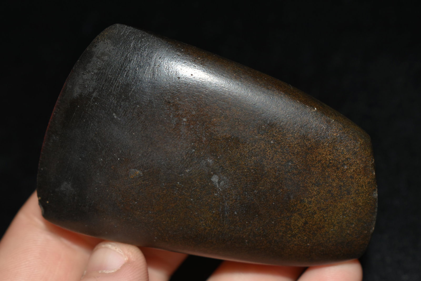 3" Hematite Celt, Motley COA, Missouri, Authentic: 3" Hematite Celt, Motley COA, Missouri, Authentic Native American Artifact