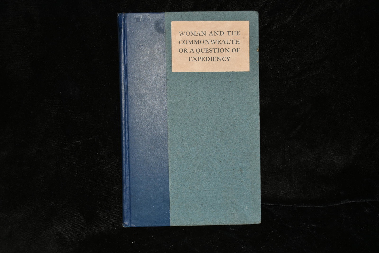 1888 Woman and the Commonwealth 1st Ed: Woman and the Commonwealth; Or, a Question of Expediency by George Pellew. Published by Boston, Houghton, Mifflin (1888). 1st Edition. Bound in cloth-backed boards with a paper label. Very Good + Cond