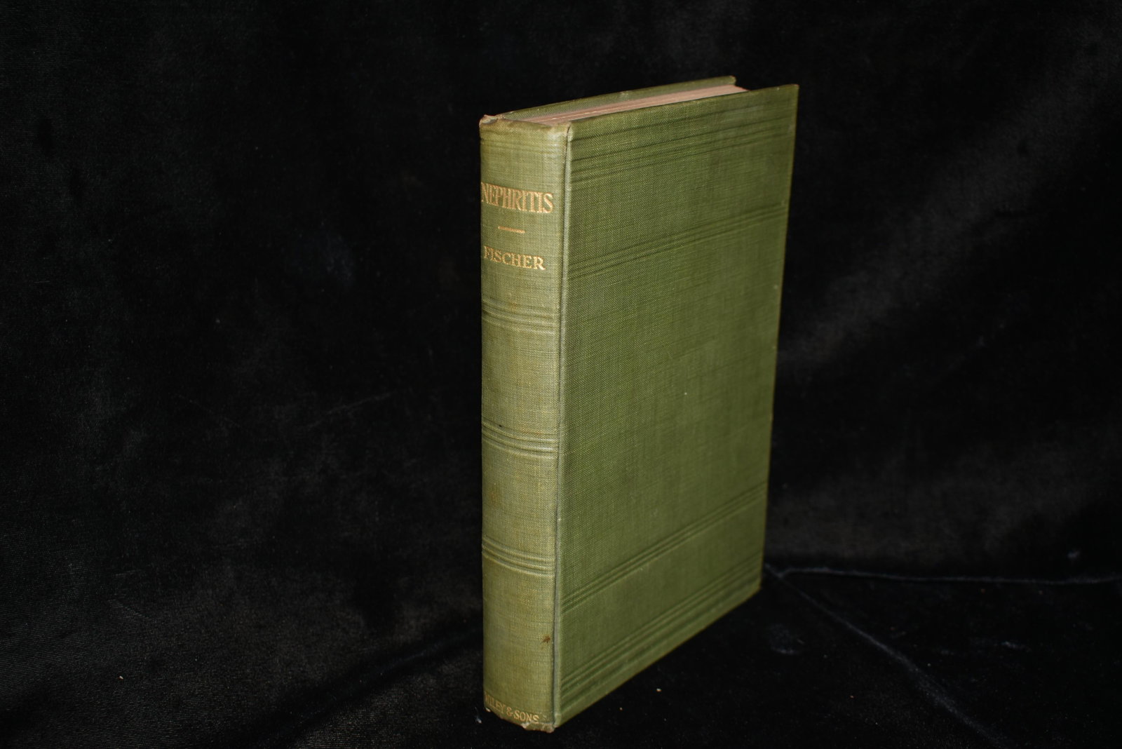 1912 Nephritis 1st Ed First 1000 printed: Nephritis: An Experimental and Critical Study of its Nature, Cause and the Principles of its Relief by Martin H. Fischer. Published by NY: John Wiley & Sons, 1912. 1st edition. Excellent condition. Pu