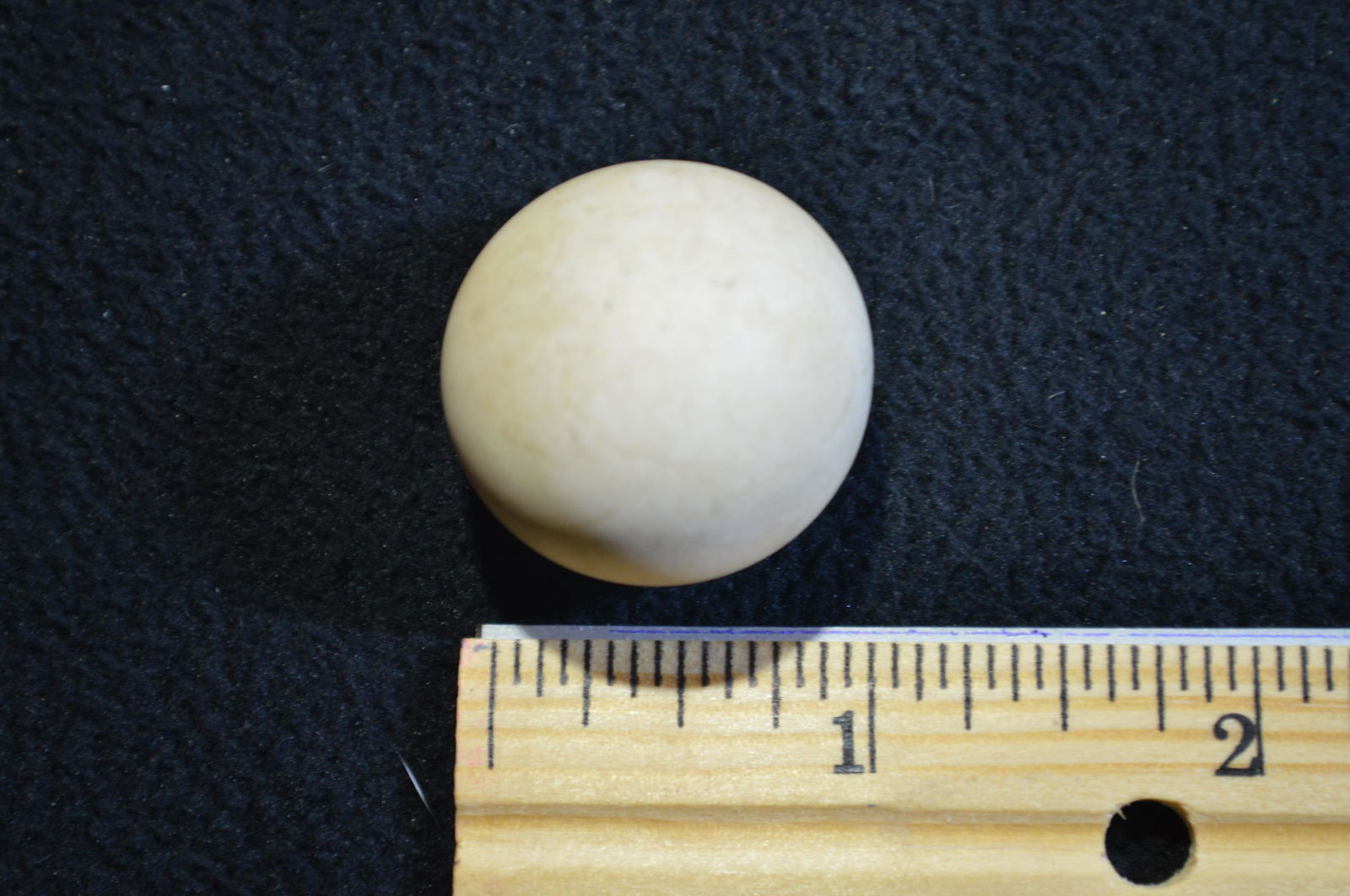 1 1/8 " Game Ball or Marble Found in Pulaski Co. IL by (1 of 3)