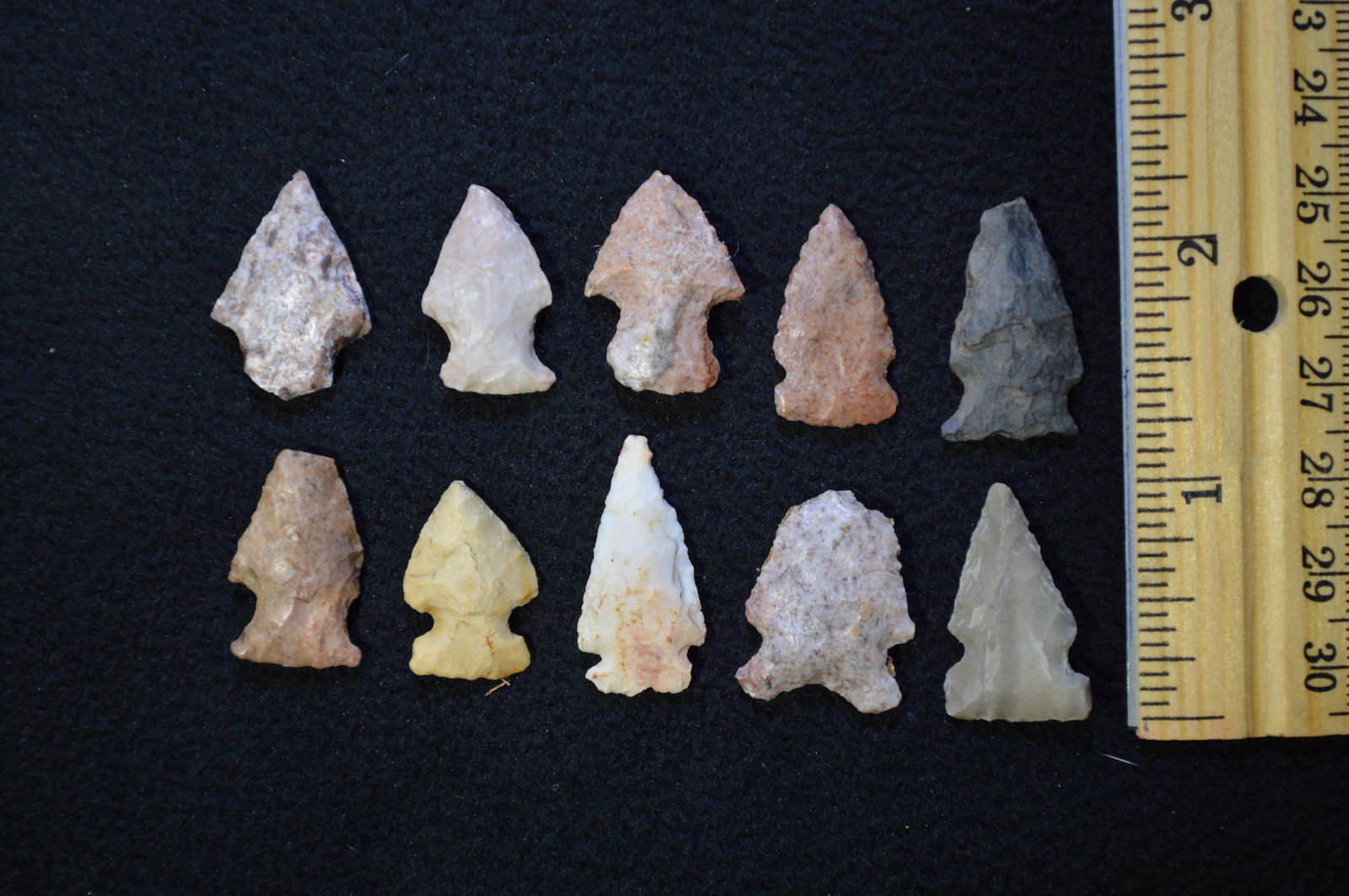 10 Bird Points Longest is 1 1/16 " Found in Pulaski Co. (1 of 2)