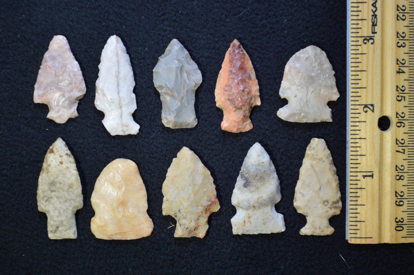 10 Bird Points Longest is 1 9/16 " Found in Pulaski Co. (1 of 2)