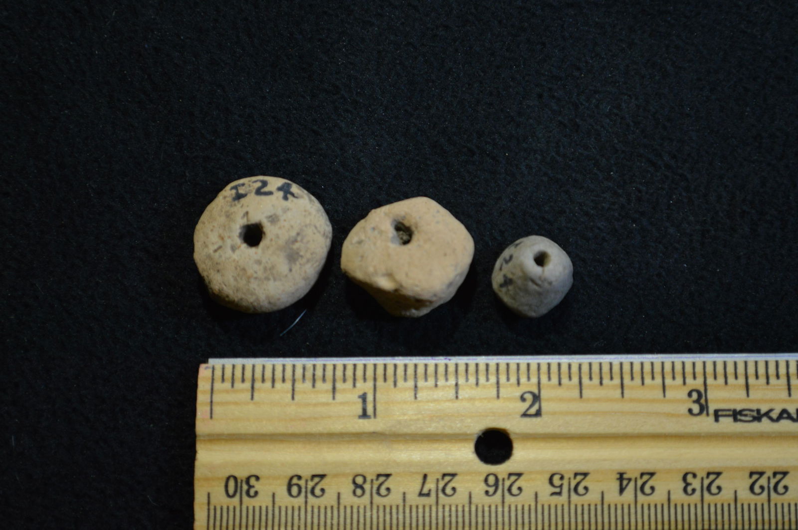 3 Beads Largest is 13/16 " Found in Pulaski Co. IL by (1 of 3)