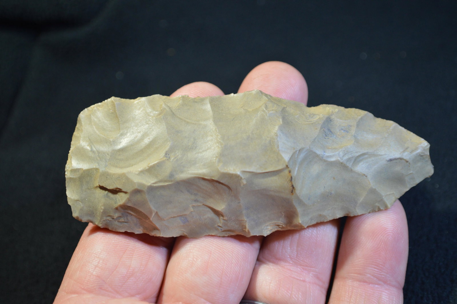 4 " Flint Adz or Scraper Found in Union Co. KY by: 4 " Flint Adz or Scraper Found in Union Co. KY by Marvin McKinney. Authentic Native American Arrowhead Artifact.
