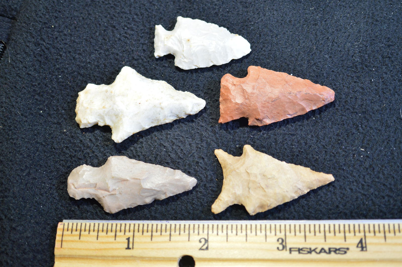 5 Points Longest is 1 15/16" Found in Pulaski Co. IL by (1 of 2)