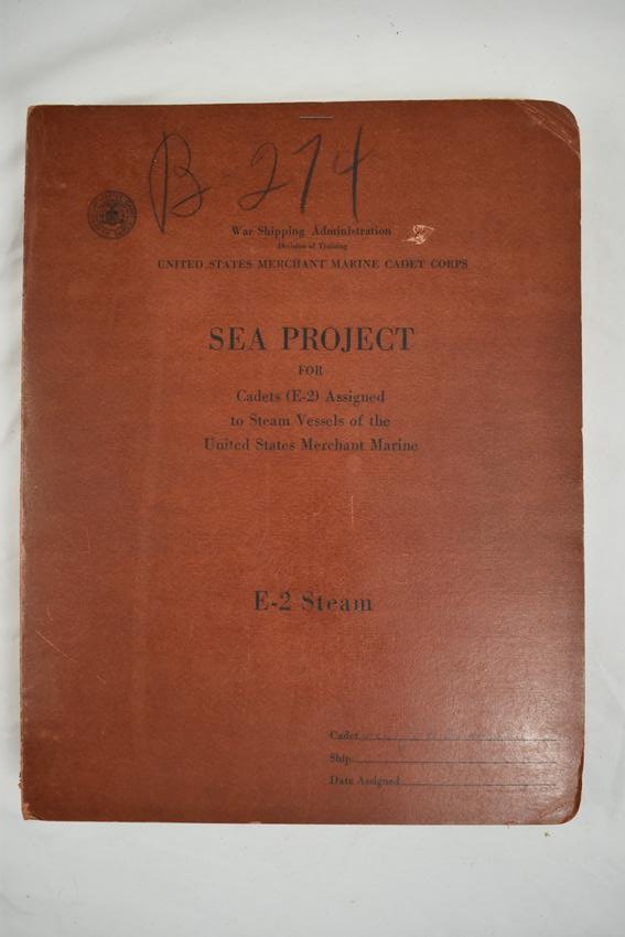Sea Project for Cadets (E-2) Assigned to Steam Vessels (1 of 4)