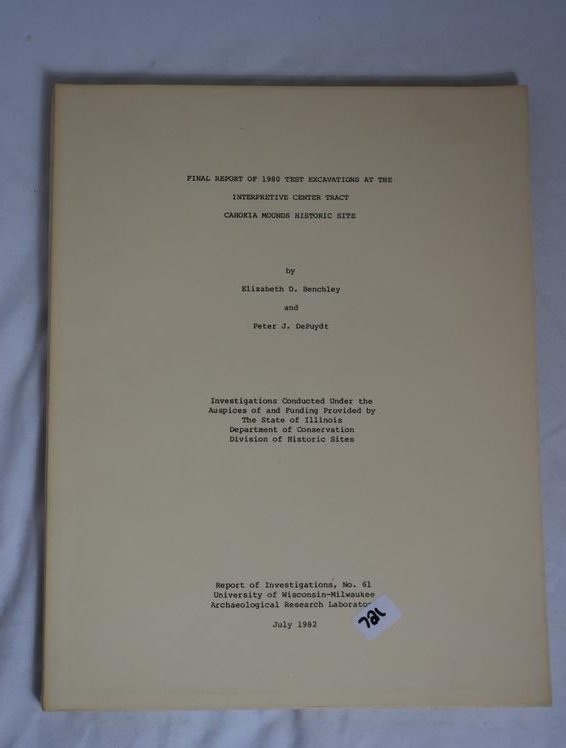 Final Report of the 1980 Test Excavations at the (1 of 3)