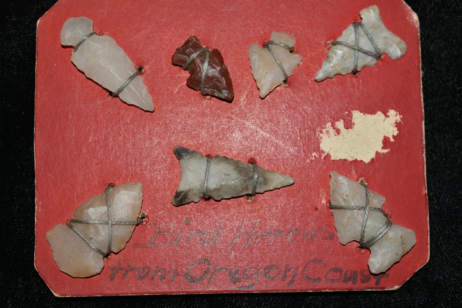 Frame of Bird point Arrows, OR, Native American (1 of 2)