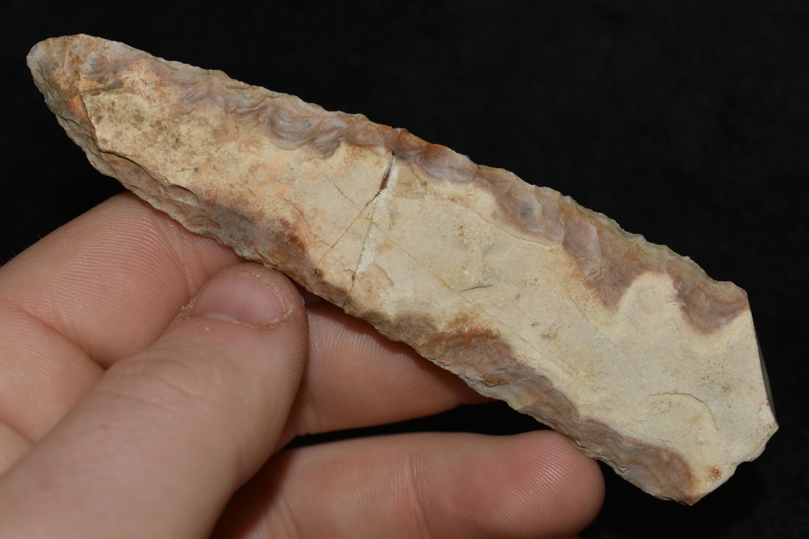 3 1/8" Blade found in a Creek by Ryan Stone, broken and (1 of 4)